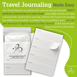 5-Year Journal/Gratitude Journal Travel Stickers