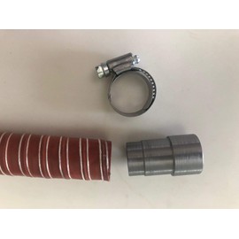 GenExhaust for Yamaha EF2400iSHC/EF2000iS/EF1000iS Generator 1" Silicone tubing Exhaust Extension 2 Foot Length.