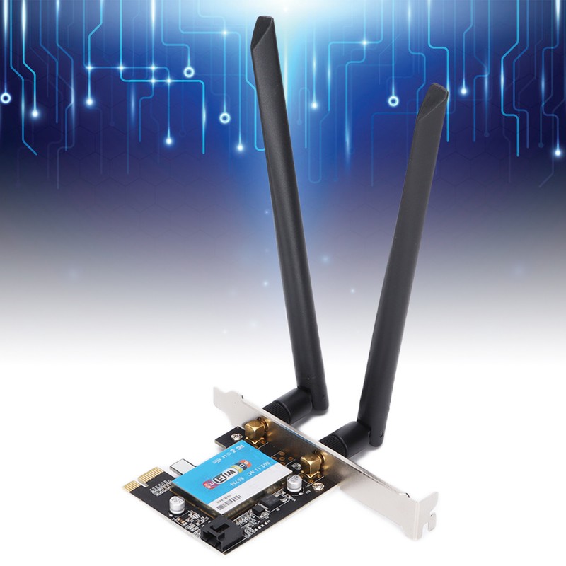 Wireless Card Dual Band 2.4GHz 5GHz PCIE Interface Network Computer