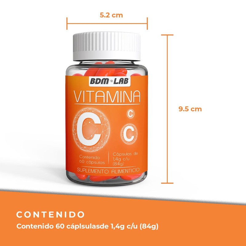 BDM LAB | Vitamina C | Suplemento alimenticio | Antioxidante