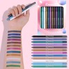 Holzsammlung 12 Colours Waterproof Matte Eyeshadow Pen Set, Metallic Eyeshadow
