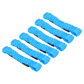 PATIKIL 3 Legged Race Bands, 6 Pack Elastic Tie for Outdoor Birthday Party Field Day Carnival Relay Game, Blue