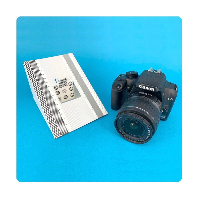 Pixel Peeper Professional Autofocus Calibration Target. Lens AF Chart for