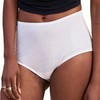 ODDO BODY 100% Organic Pima Cotton Underwear Mid-Rise Brief (Chalk,