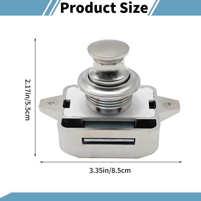 Hoypeyfiy Set of 10 Push Button Latch Cabinet Door Catch