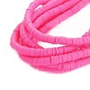 6 Strands Pink Clay Beads 6mm Polymer Clay Beads Soft