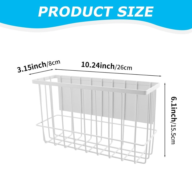 Restynic Magnetic Metal Basket Organizer for Fridge & Locker, Storage