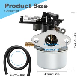 laffoonparts 591137 Carburetor Carb Compatible with Briggs and Stratton 595390 590948 775EX 111000 11P000 121000 12Q000 Lawn Mower Engine with 795066 796254 Air Filter