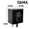DAMA CF12 2 Pin 12V 0.02A-10A LED Flasher Relay for