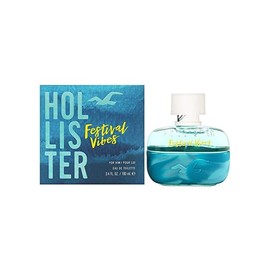 Hollister Festival Vibes Eau de Toilette Spray for Men, 3.4 Ounce