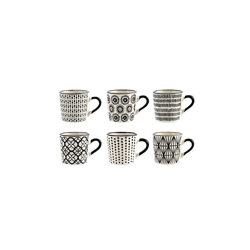 H&H Vhera Set 6 Tazzine Caffè in Stoneware (85 ml)