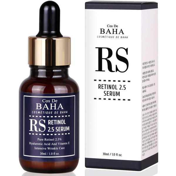 Cos De BAHA Serum Retinol Face Moisturising Cream Against Ageing and Wrinkles 1 Fl-Ounce 30 ml