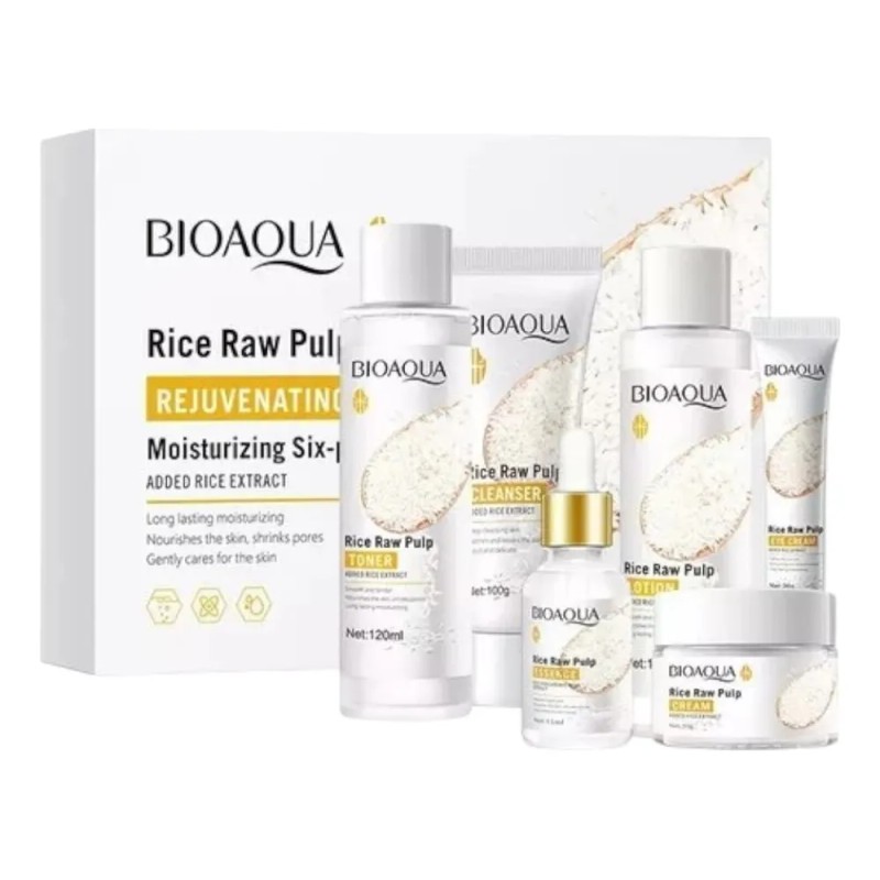 Kit Rejuvenecedor Con Extracto De Arroz Hidratación Bioaqua Mixta Día/noche
