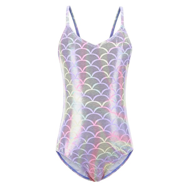 Toddler Girls Mermaid One Piece Swimsuit Fish Scale Bathing Suits