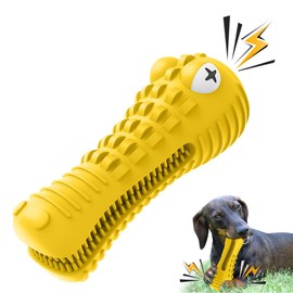 Cutiful Dog Toys for Aggressive Chewers Large Medium Breed, Indestructible Dog Toothbrush Chew Toys, Squeaky Interactive Tough Extremely Durable, Dogs Toys to Keep Them Busy