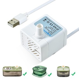 JEERAMIA Replacement Pump for 3L/101oz and 85oz/2.5L Cat Water Fountain Pet Water Dispenser, Ultra Quiet Long Lifespan Cat Fountain Pump