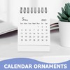 MAGICLULU Small Desk Calendar 2025 Mini Monthly Desktop Standing Flip