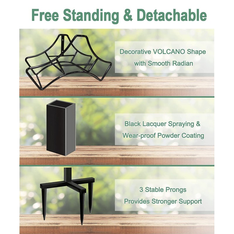 Garbuildman Garden Hose Holder Stand- Outdoor Water Pipe Metal Reel