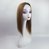 Left Part Silk Straight Clip in Hairpiece Natural Mixture Snythetic