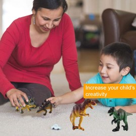 FOGAWA 6 Stück Dinosaurier Spielzeug Set Dinosaurier Figuren Kinder Realistische Dinos Spielzeug Tyrannosaurus Rex Modell für Kinder Kindertag Geschenke Kindergeburtstag Party Deko