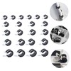 LABRIMP 44pcs Stainless Steel Cable Clamps with Rubber Cushion Durable