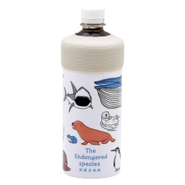 OGURA Plastic Bottle Holder, Lightweight, Tumbler, Vacuum, Insulated, 16.9 fl oz (500 - 600 ml), Shinjikato, Endangered Species in Water