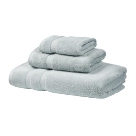 SOFE H&L | Olea Luxury Turkish Cotton Bath Towels Set of 3 : 1 Bath Towel, 1 Hand Towel, 1 Wash Cloths, Light Blue |Thick, Premium, Soft, Durable, Absorbent - Hotel Quality Towel Sets for Bathroom