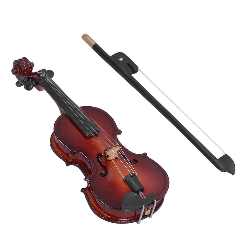 Violin Model Mini Exquisite Musical Instrument Decorative Handicraft Ornament for
