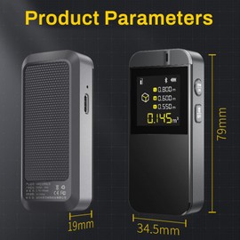 DEWIN Rangefinder, Smart Infrared Rangefinder LCD Screen Gravity Sensing Distance Meter 0.05 to 40M