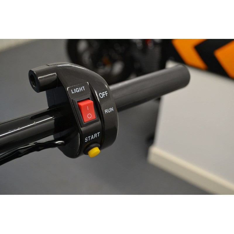 Motorcycle Quick Action Throttle Twistgrip with Switch Cluster Including Start