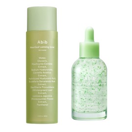 Aviv [Trouble Care] Abib Houttuynia Cordata 2-Piece Set - Calming Toner Skin Booster 200ml + Teca Capsule Serum Calming Drop 50ml, 1 Piece / [트러블케어] 아비브 어성초 2종세트 - 카밍 토너 스킨 부스터 200ml + 테카 캡슐 세럼 카밍 드롭 50ml, 1개