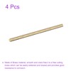 DMiotech 4pcs 4mm x 100mm Brass Solid Round Rods Brass