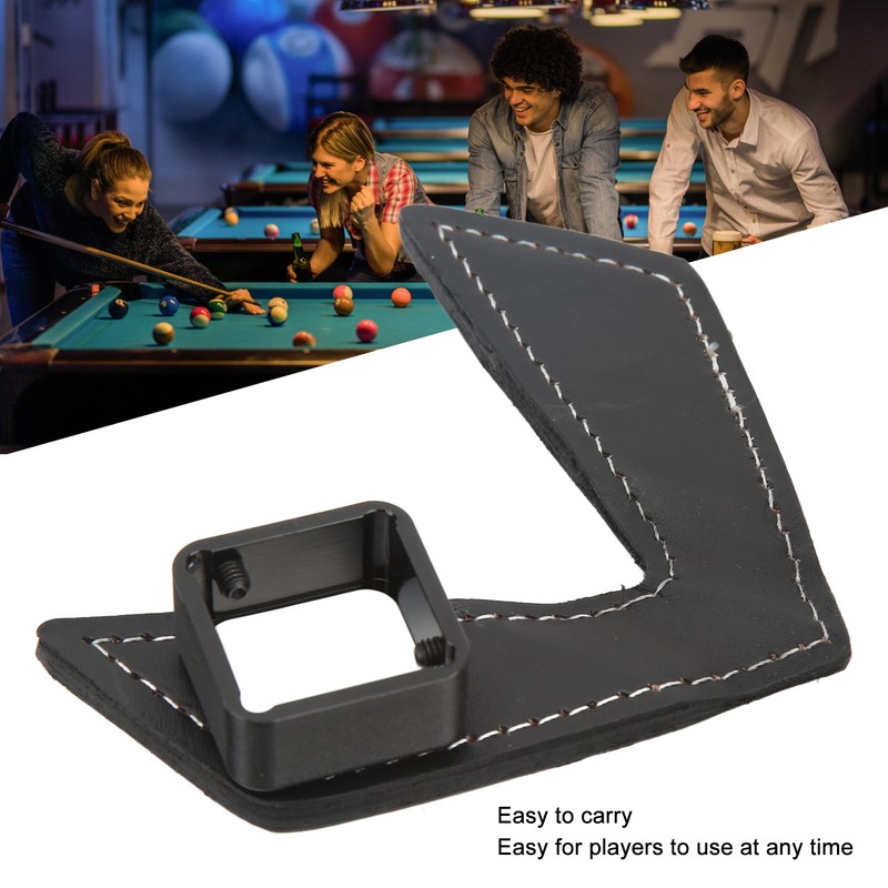Billiard Chalk Holder Magnetic Pocket Pool Chalk Holder with Leather