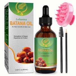 Batana Oil for Hair 60 ml, 100% Organic Batana Oil Promotes Hair Thickness, Repairs Damaged Hair and Nourishes It