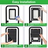 Spurtar RV Accessories Magnetic Door Window Shade Magnetic Foldable for