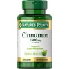 Nature's Bounty Cinnamon Capsules, Herbal Supplement, Supports Sugar Metabolism, 1500mg,