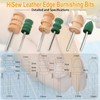 Hisew Leather Edge Burnishing Bits – Standard Set of 6