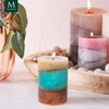 Beach House 3-Layer Mottled Pillar Candle