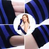Bienvenu Punk Gothic Rock Long Arm Warmer Fingerless Gloves, Black