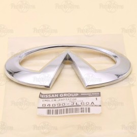 Nissan OEM Genuine Nissan INFINITI G37 Q60 Rear Trunk Lid Silver Logo Emblem 84890JL60A