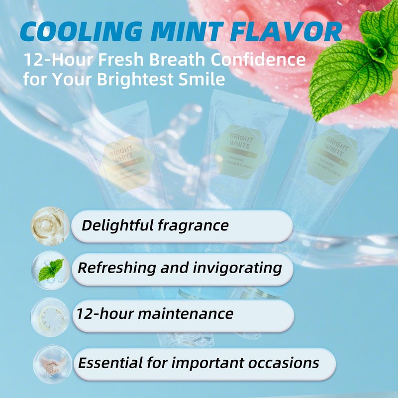 2Pack Niacinamide Whitening Toothpaste,Remove Tooth Stains,Niacinamide Intensive Toothpaste,Fresh Breath,7.06 oz