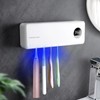 Auntyfey Sanitizeri Toothbrush Holder, Sanitizeri Toothbrush Cleaner, 2000mAh Rechargeable Cordless