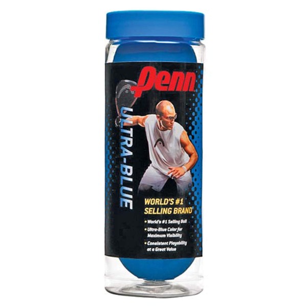 Penn Ultra-Blue Racquetballs (2 cans), 3 Ball can