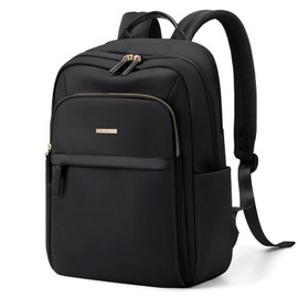 GOLF QUALITY Hiking Travel Backpack for Women Casual Business Weekender Multilayer Laptop Bag,16 Inch,Black