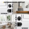 goldenwarm Exterior Deadbolt and Keyed Entry Door Knob Set, Key
