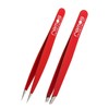 REMOS Tweezer Set 2-Piece with Eyebrow & Splinter Tweezers in
