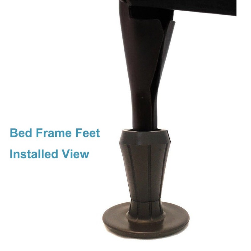 Heavy Duty Steel Stem Bed Frame Feet to Replace Wheels