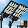 JWT 2 Pack Solar Street Lights Outdoor Waterproof, Commercial Solar