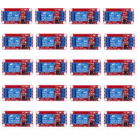 hiBCTR 20 Packs 5V One Channel Relay Module Relay Switch with OPTO Isolation High Low Level Trigger.