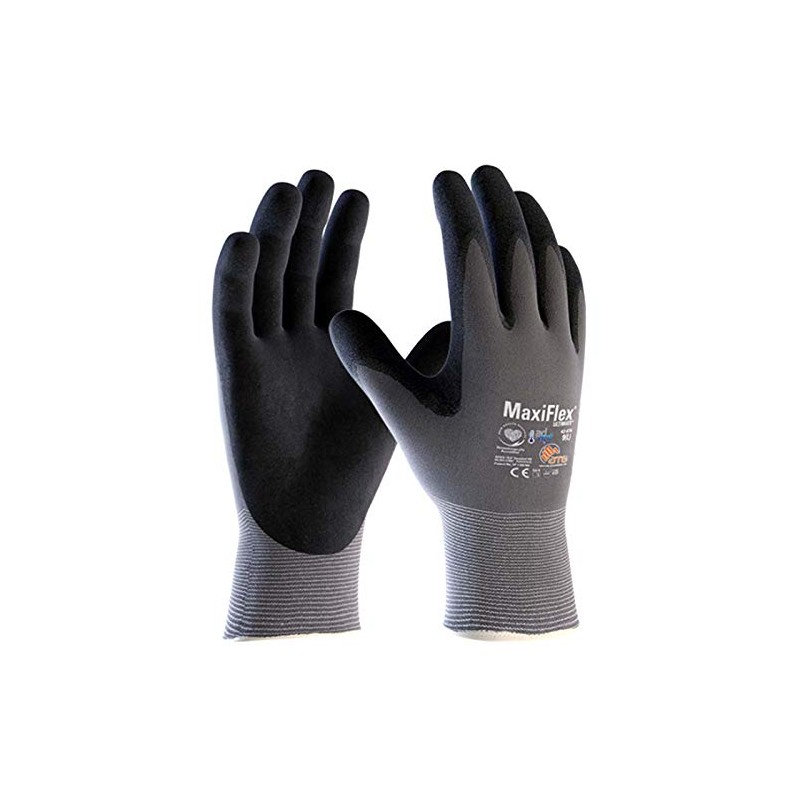 MaxiFlex Ultimate 34-874 Nitrile Foam Palm Coated Work gloves -
